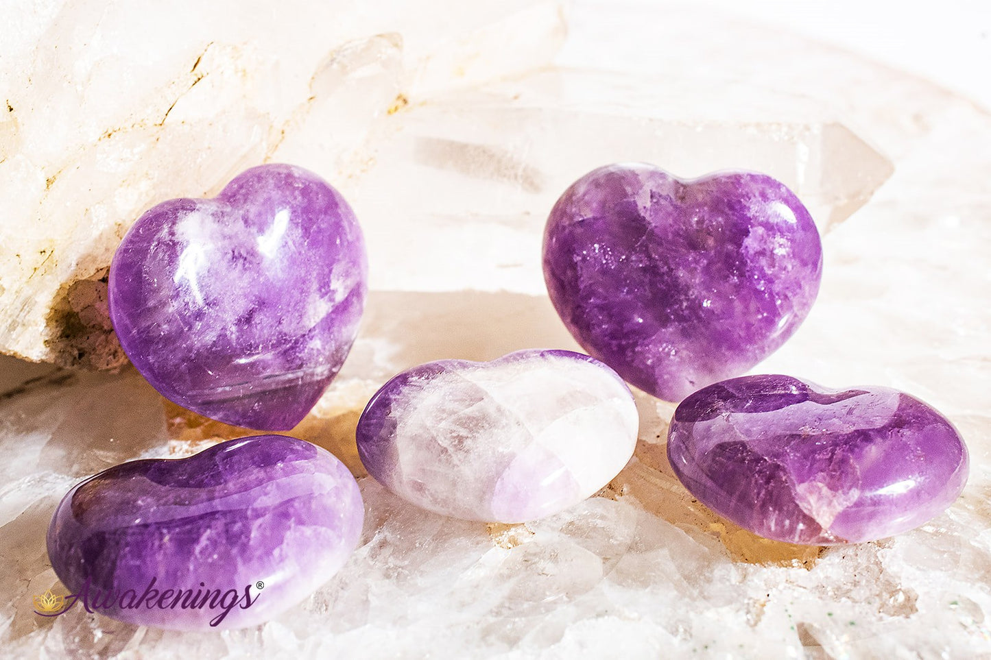 Amethyst Heart - Small (1")