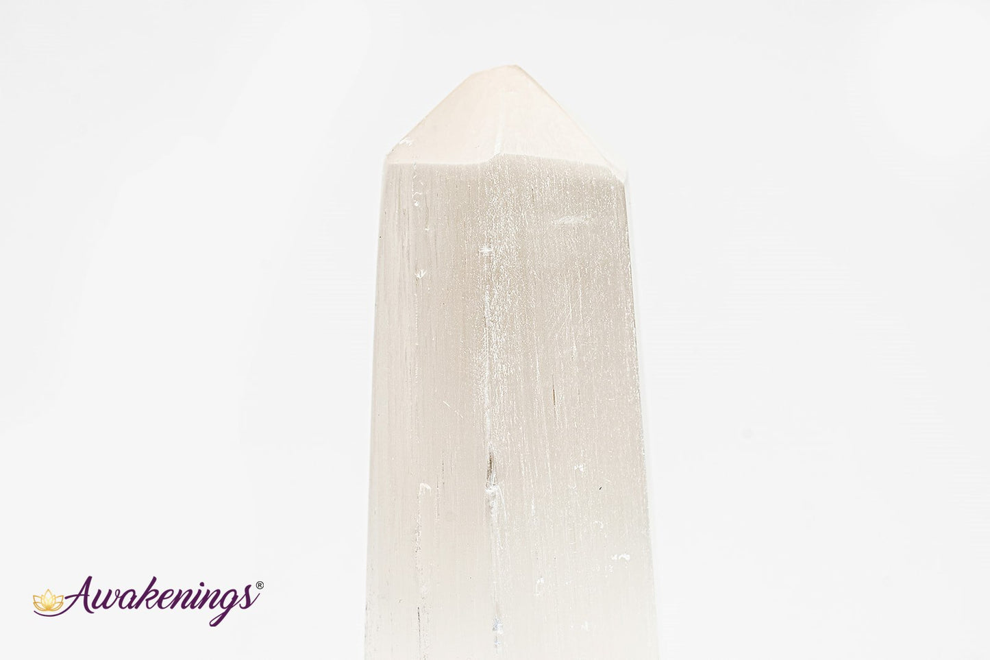 Selenite/Satin Spar Hexagon Tower