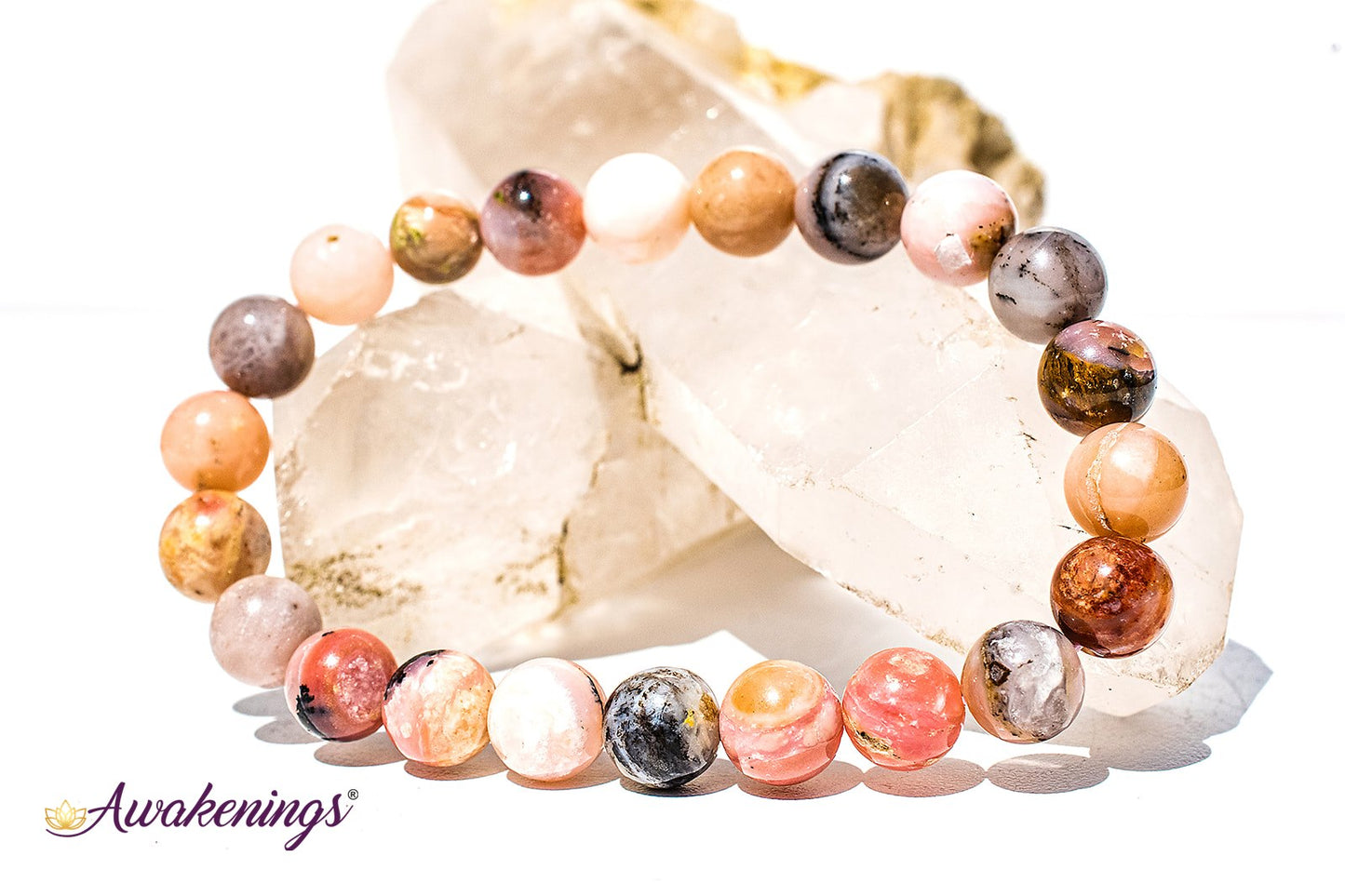 Pink Opal Bracelet- 8mm