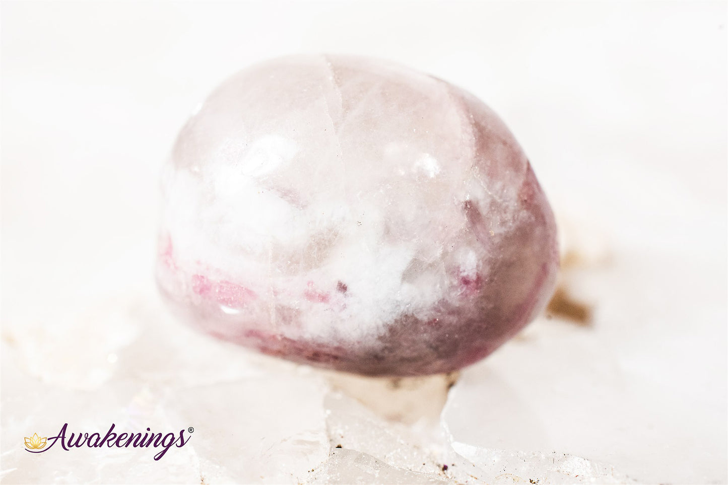 Pink/Ruby Tourmaline in Lepidolite - Tumbled