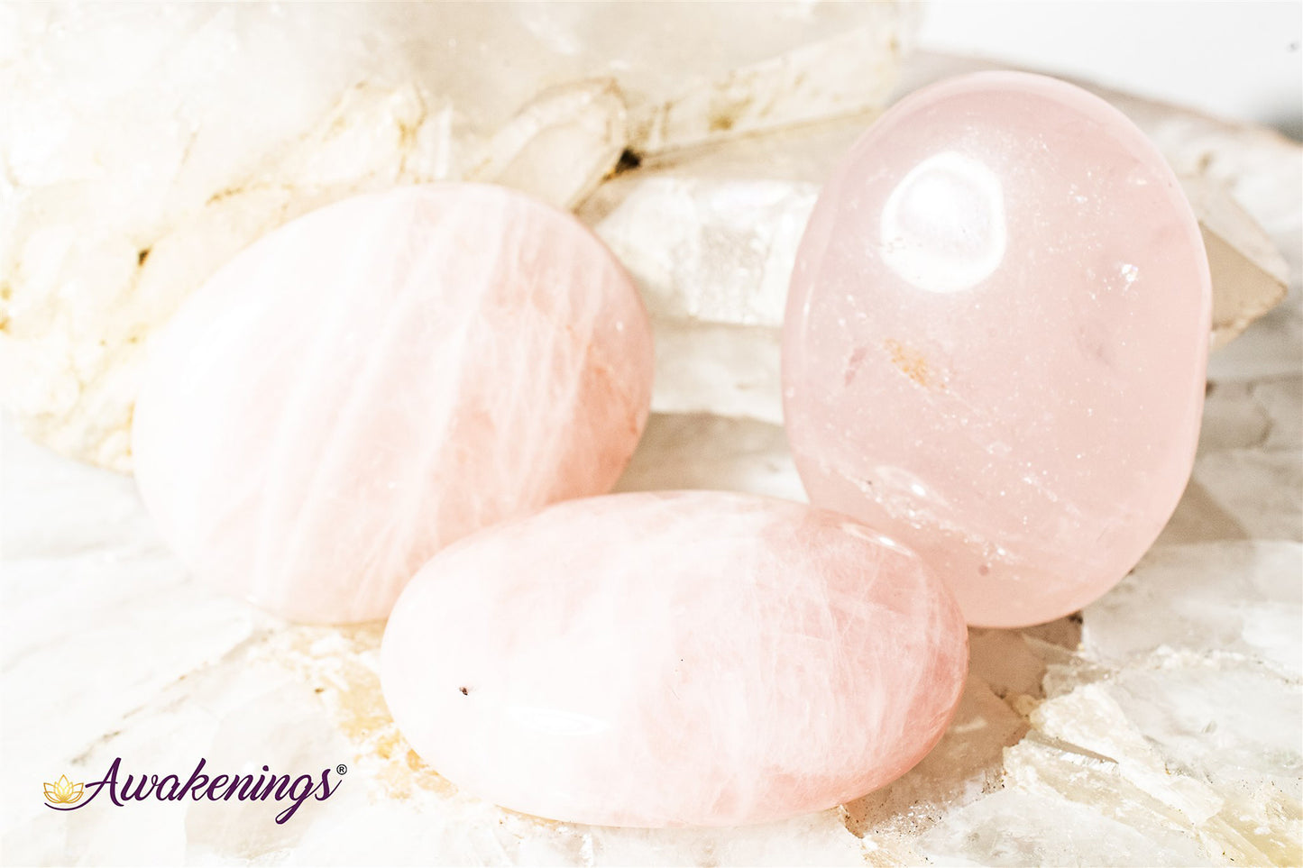 Rose Quartz Palm/Pillow Stone