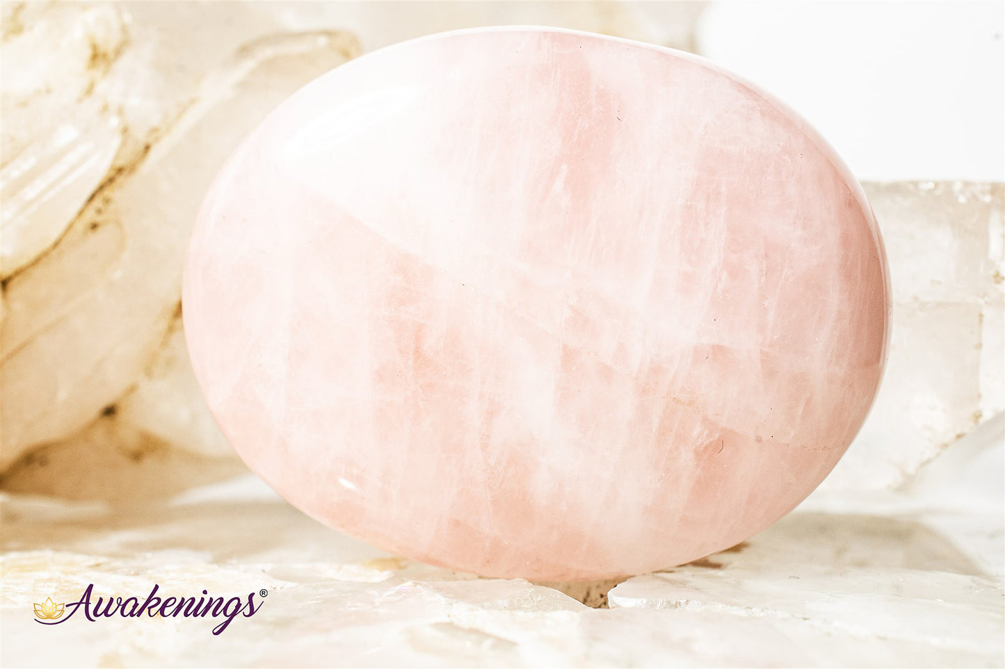 Rose Quartz Palm/Pillow Stone
