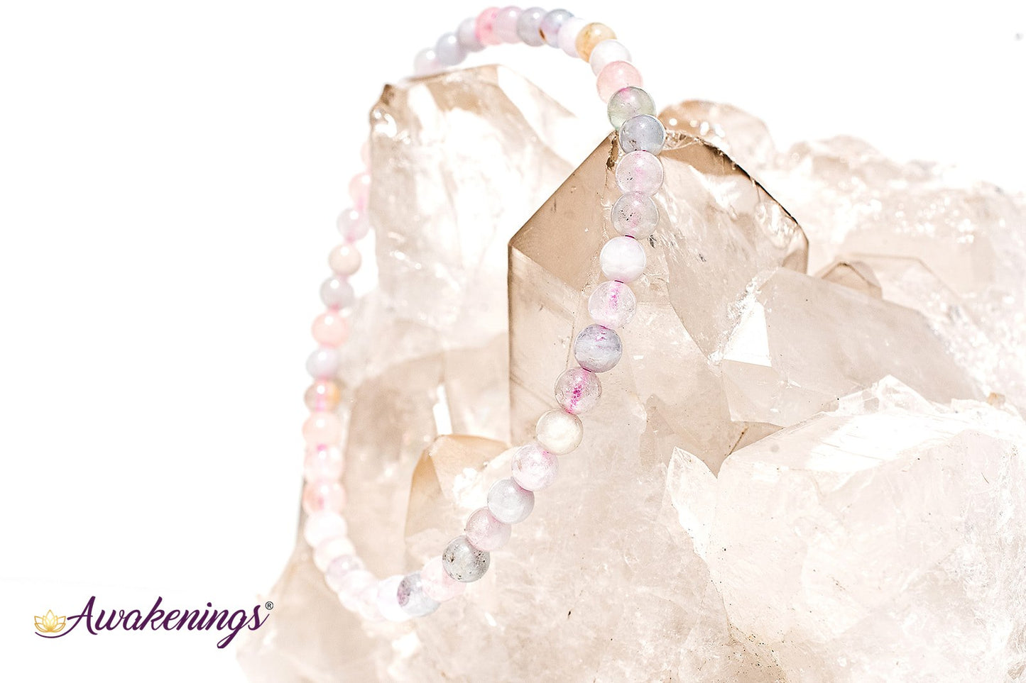 Mixed Morganite Bracelet-4mm