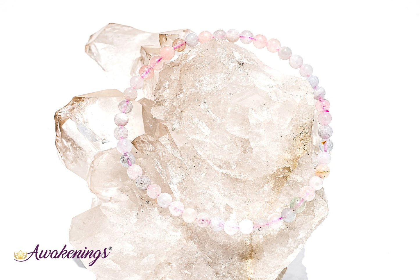 Mixed Morganite Bracelet-4mm