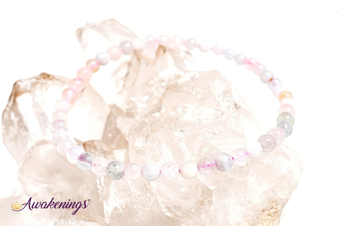 Mixed Morganite Bracelet-4mm