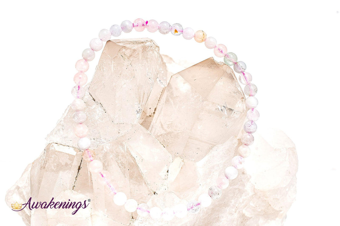 Mixed Morganite Bracelet-4mm