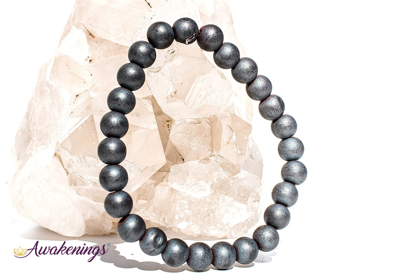 Matte Hematite Bracelet-8mm