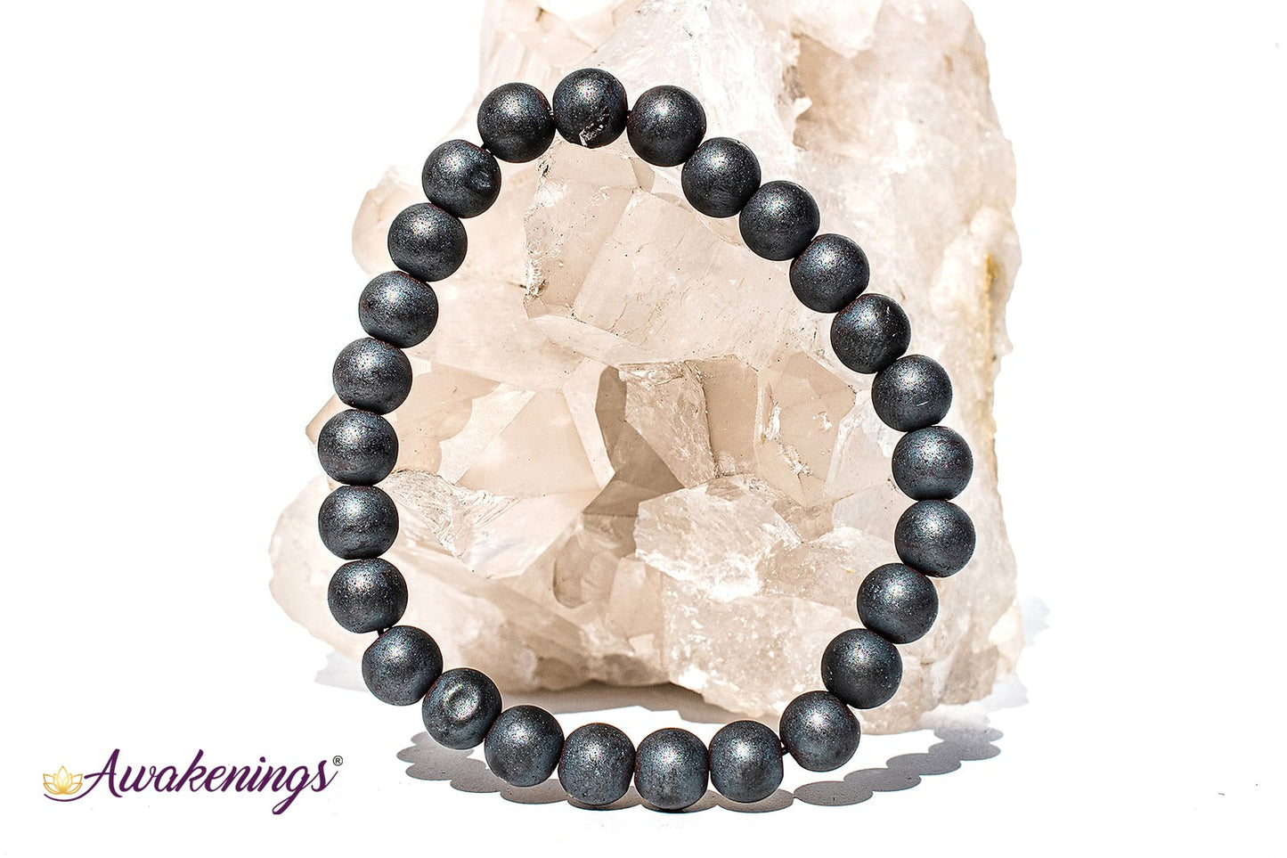Matte Hematite Bracelet-8mm