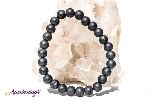 Matte Hematite Bracelet-8mm