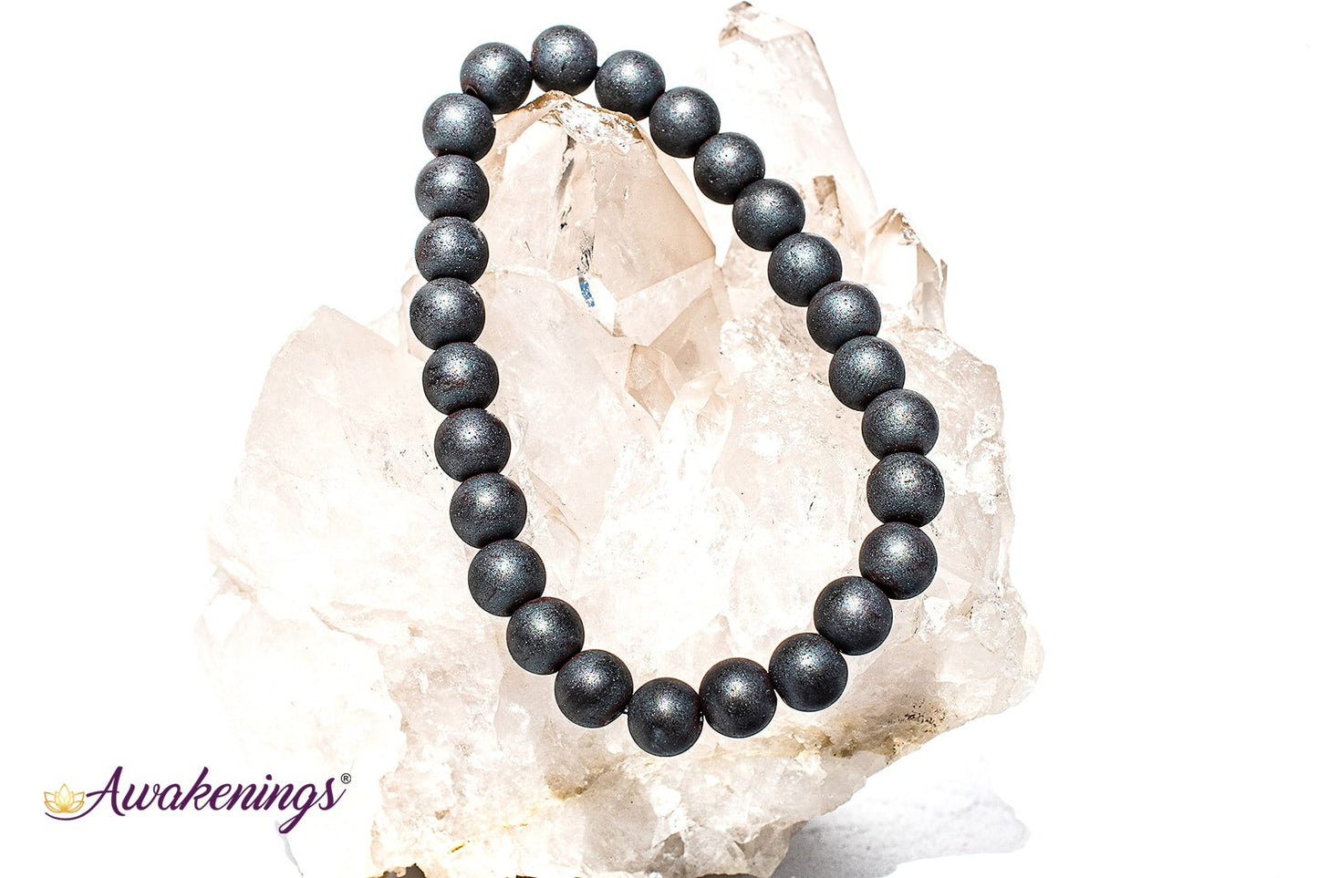Matte Hematite Bracelet-8mm