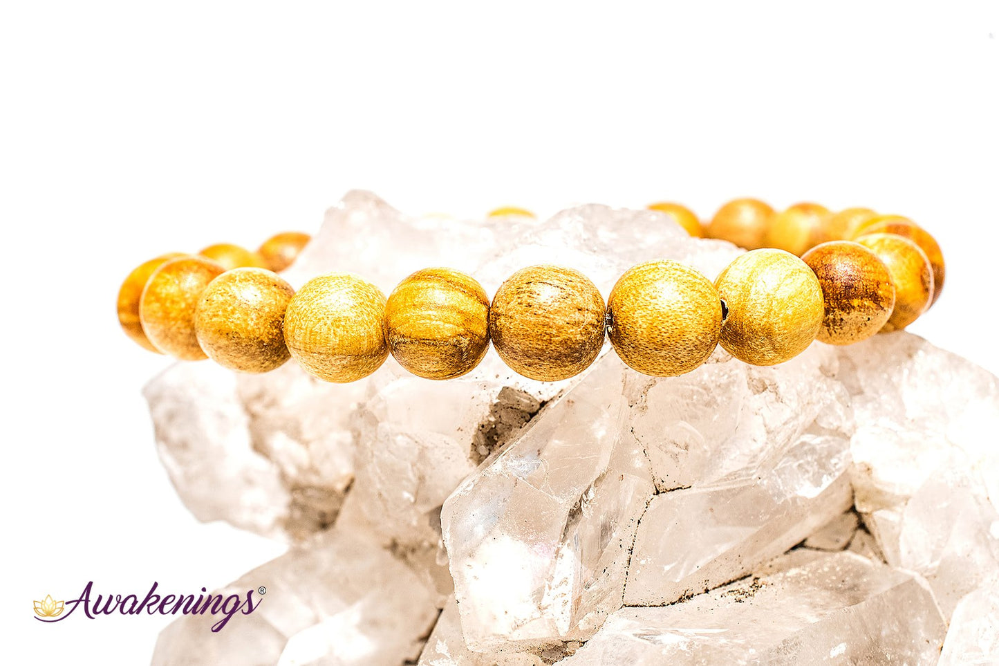 Palo Santo Round Beads Elastic Bracelet - 7-8mm