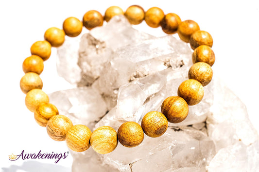 Palo Santo Round Beads Elastic Bracelet - 7-8mm