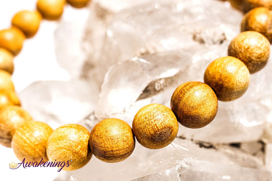 Palo Santo Round Beads Elastic Bracelet - 7-8mm