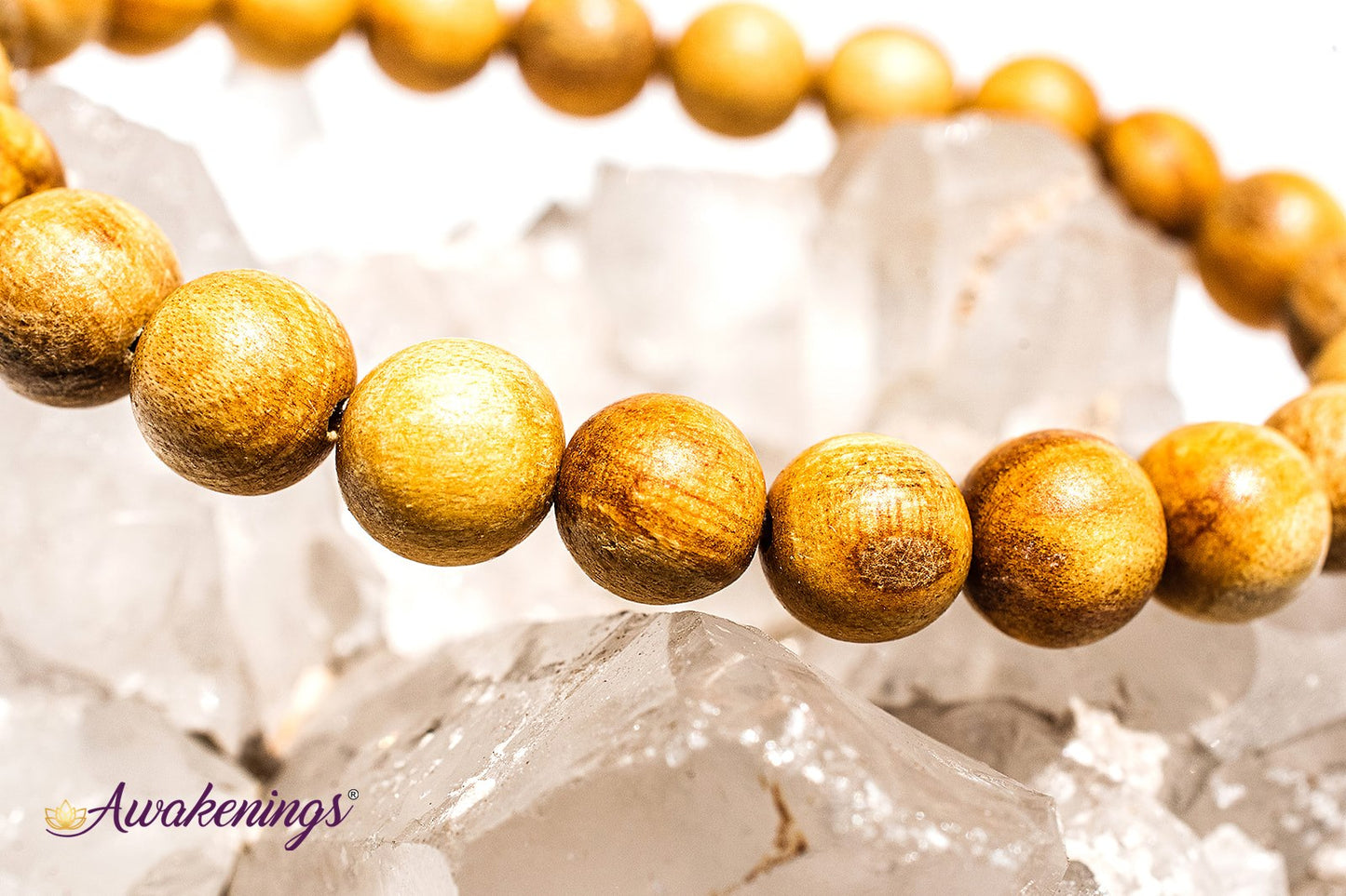 Palo Santo Round Beads Elastic Bracelet - 7-8mm