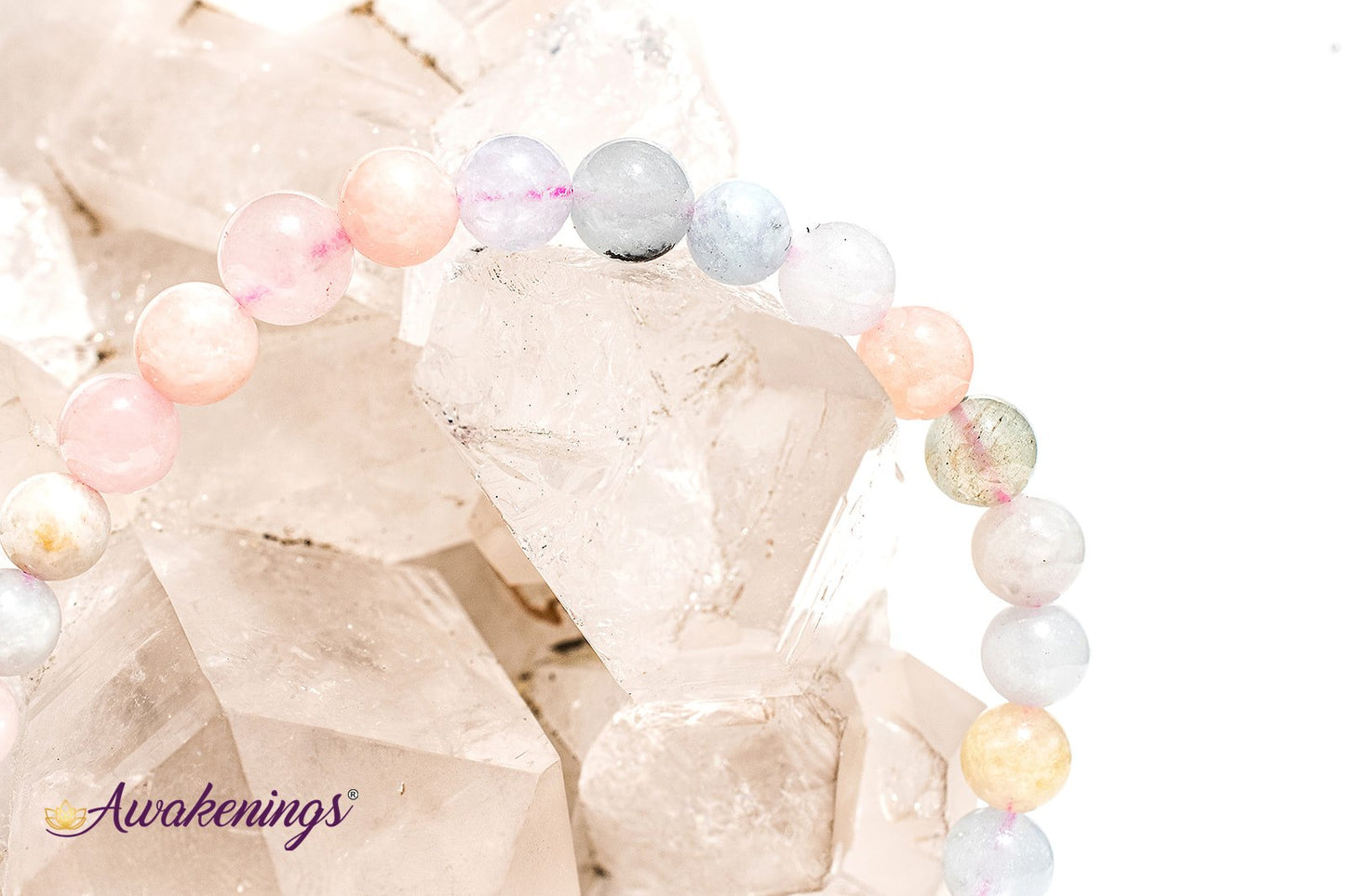 Mixed Morganite Bracelet - 6-8mm