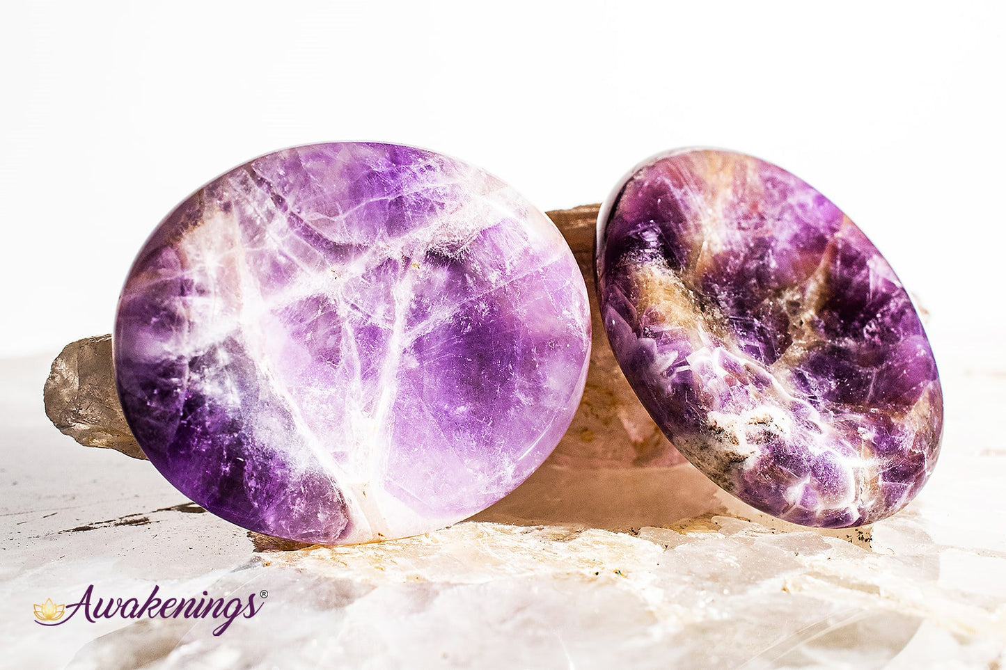 Amethyst Worry Stone -Large Oval
