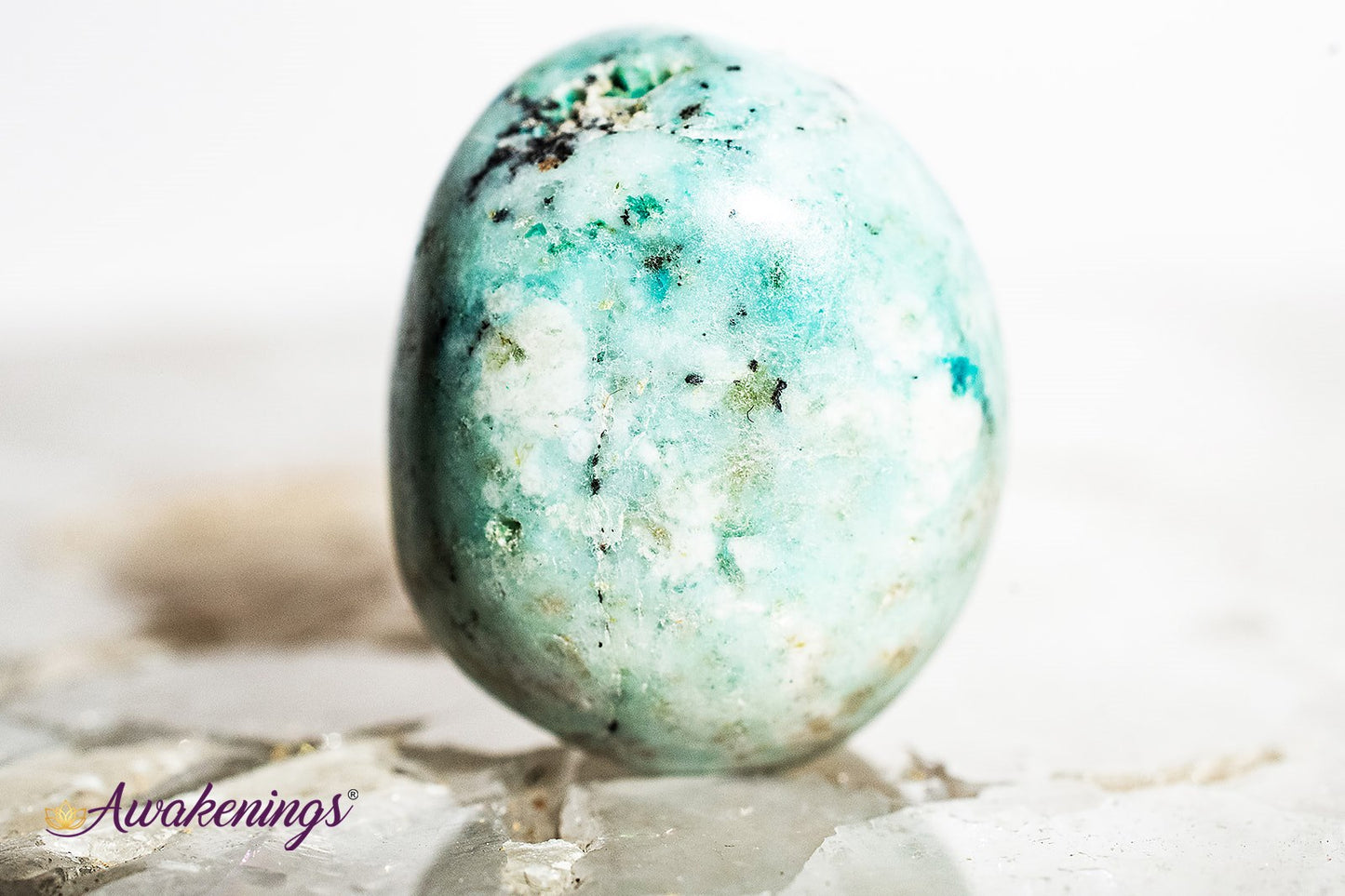 Clear Quartz & Chrysocolla- Tumbled