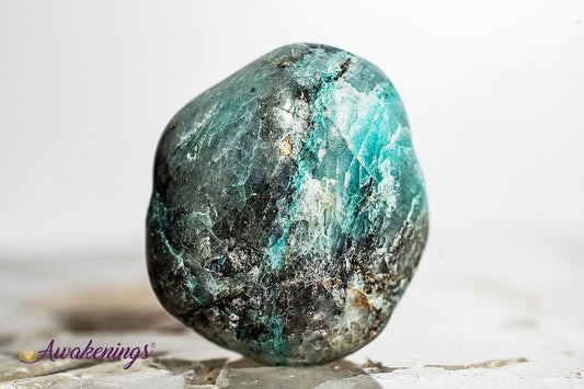 Clear Quartz & Chrysocolla- Tumbled
