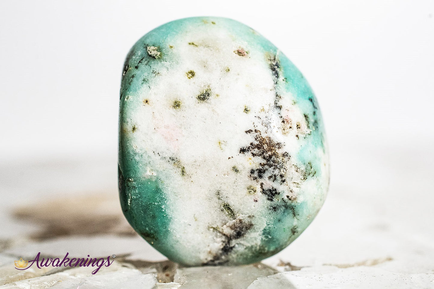 Clear Quartz & Chrysocolla- Tumbled