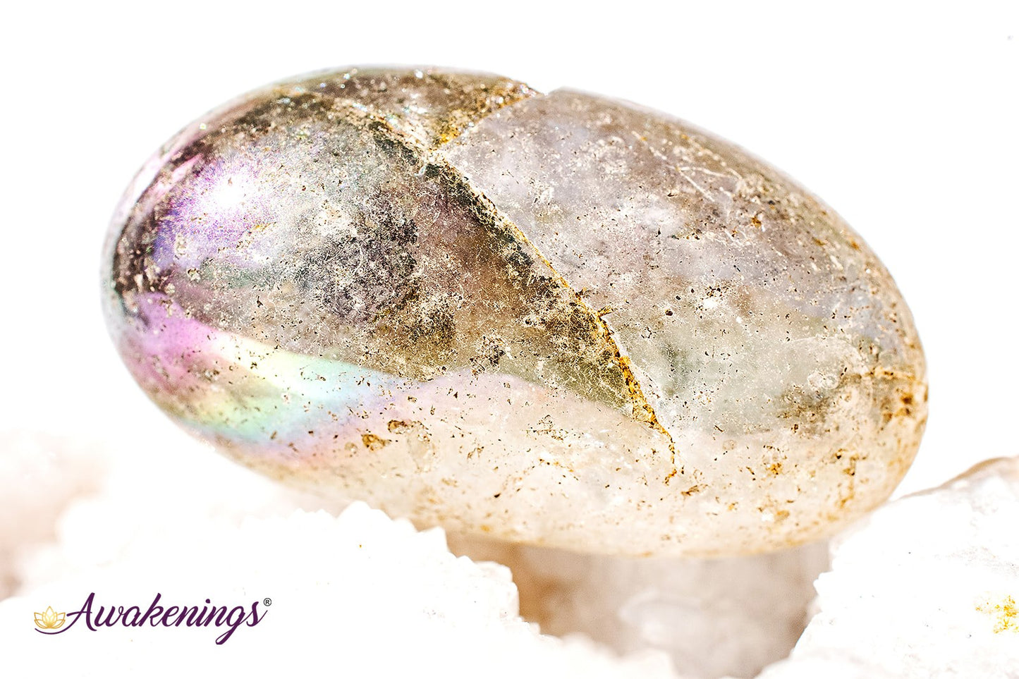 Rainbow Aura Quartz- Tumbled
