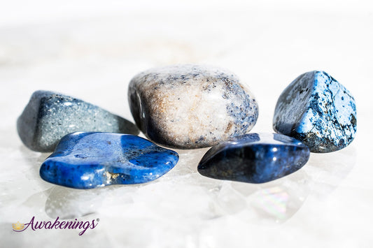 Dumortierite- Tumbled