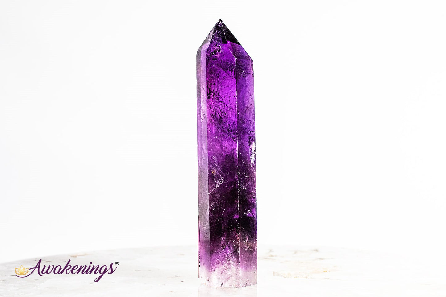 Dark Amethyst Narrow Tower/Point/Generator- Large (4-5")