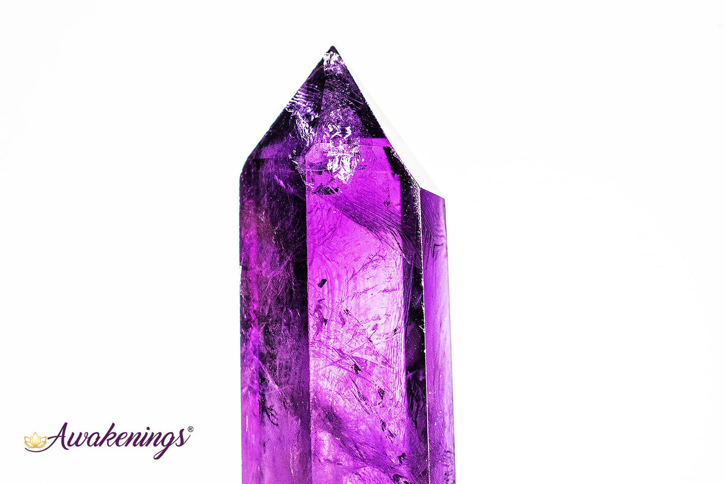 Dark Amethyst Narrow Tower/Point/Generator- Large (4-5")
