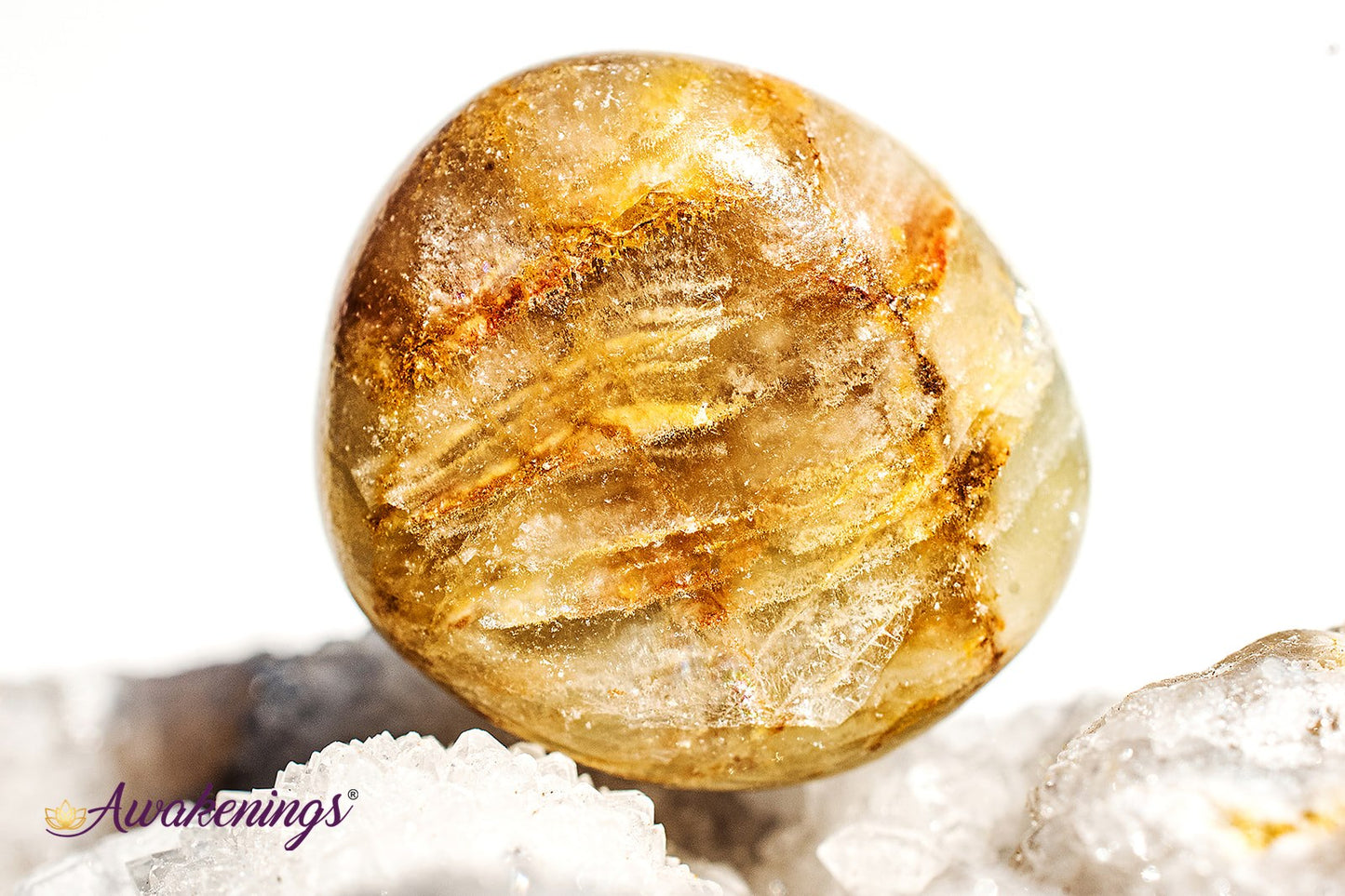 Lemurian Aquatine Blue Calcite - Tumbled