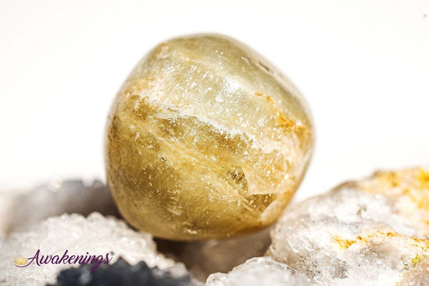 Lemurian Aquatine Blue Calcite - Tumbled