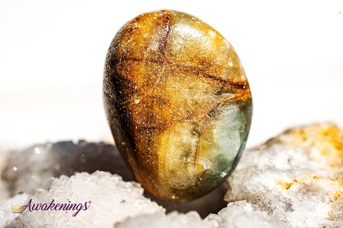 Lemurian Aquatine Blue Calcite - Tumbled