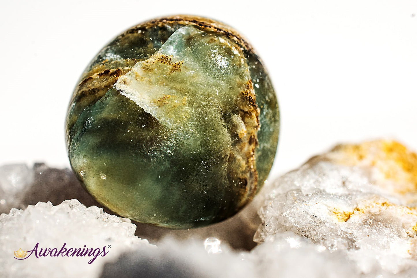 Lemurian Aquatine Blue Calcite - Tumbled