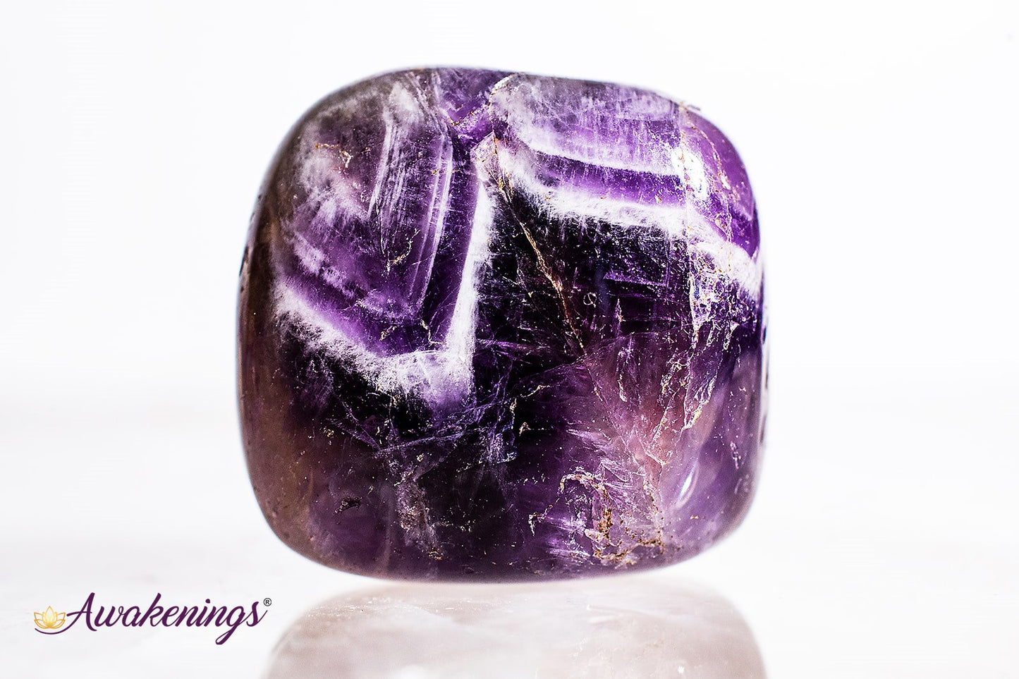 Chevron Amethyst - Tumbled