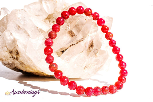 AAA Grade Rhodonite Bracelet - 6mm