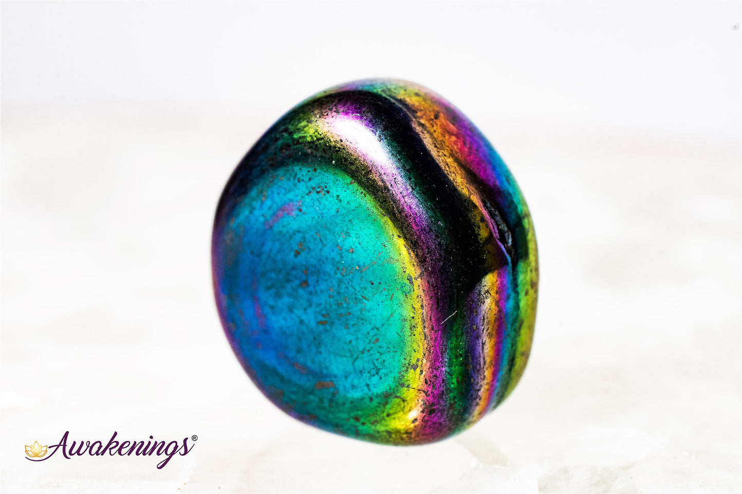 Magnetic Rainbow Hematite - Tumbled