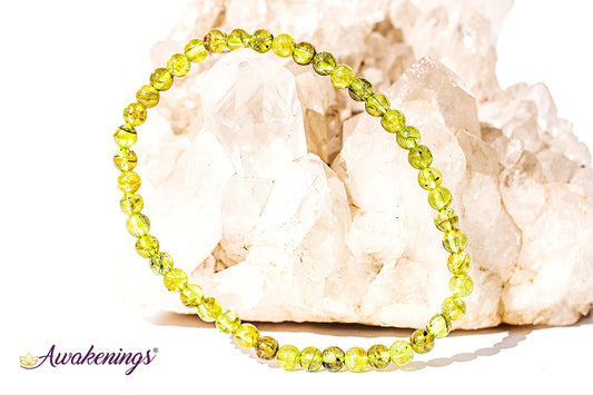 Peridot Bracelet-4mm