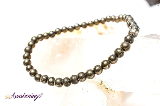 Pyrite/Chalcopyrite Bracelet-4mm