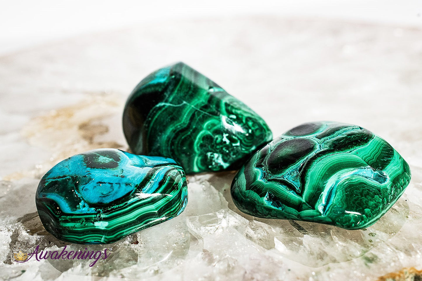 Malachite & Chrysocolla- Large Tumbled
