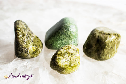 Green Garnet/Grossularite - Tumbled Large