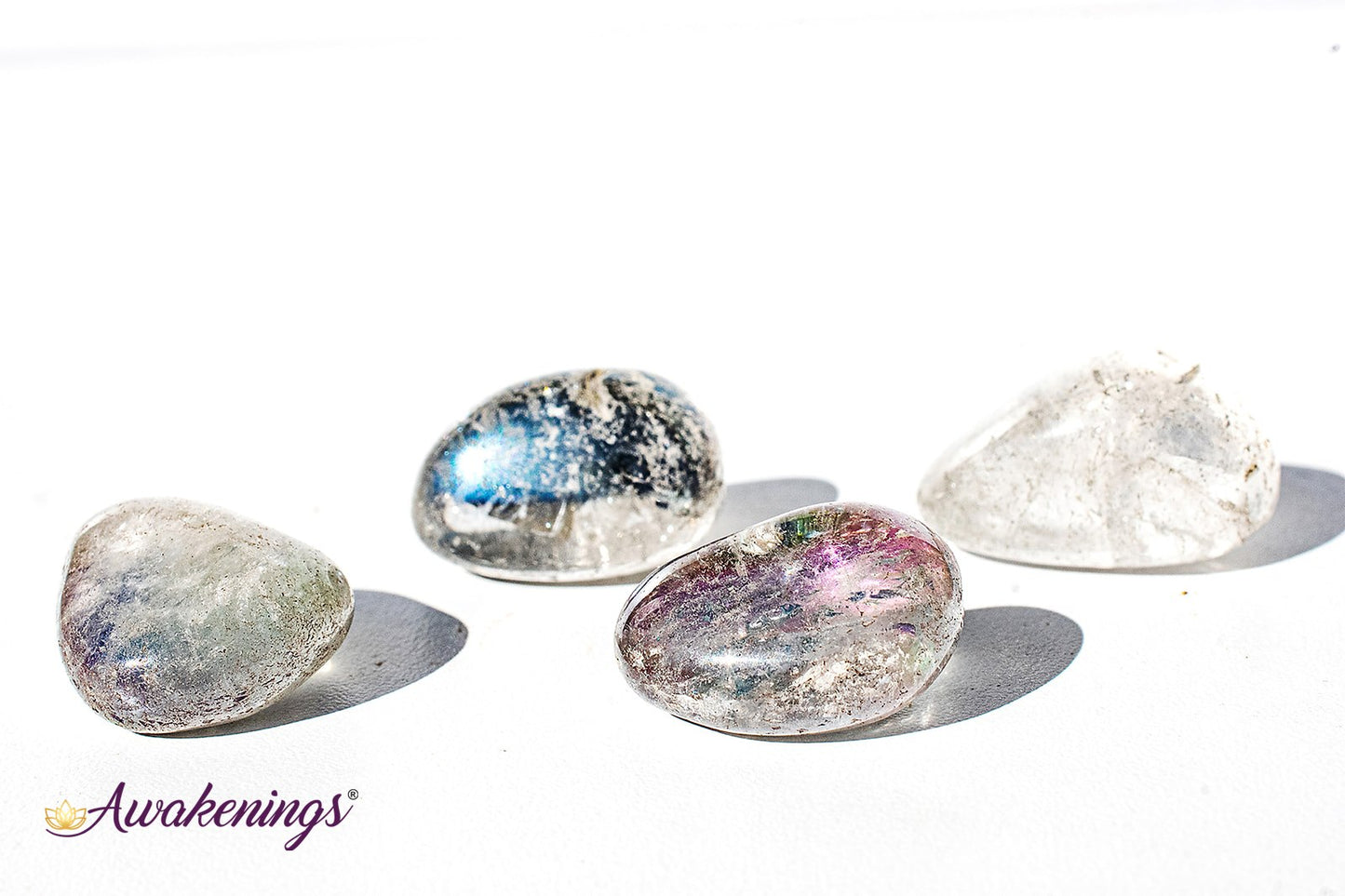 Blue/Aqua Aura Quartz - Tumbled