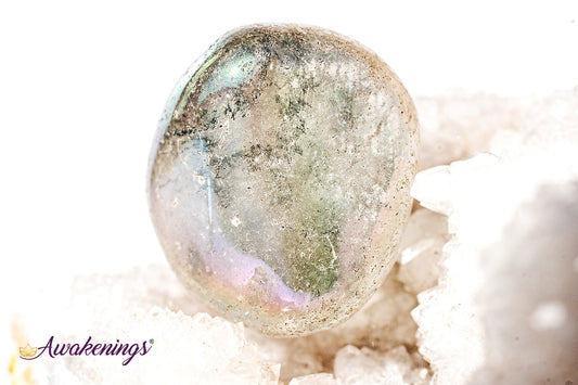 Blue/Aqua Aura Quartz - Tumbled