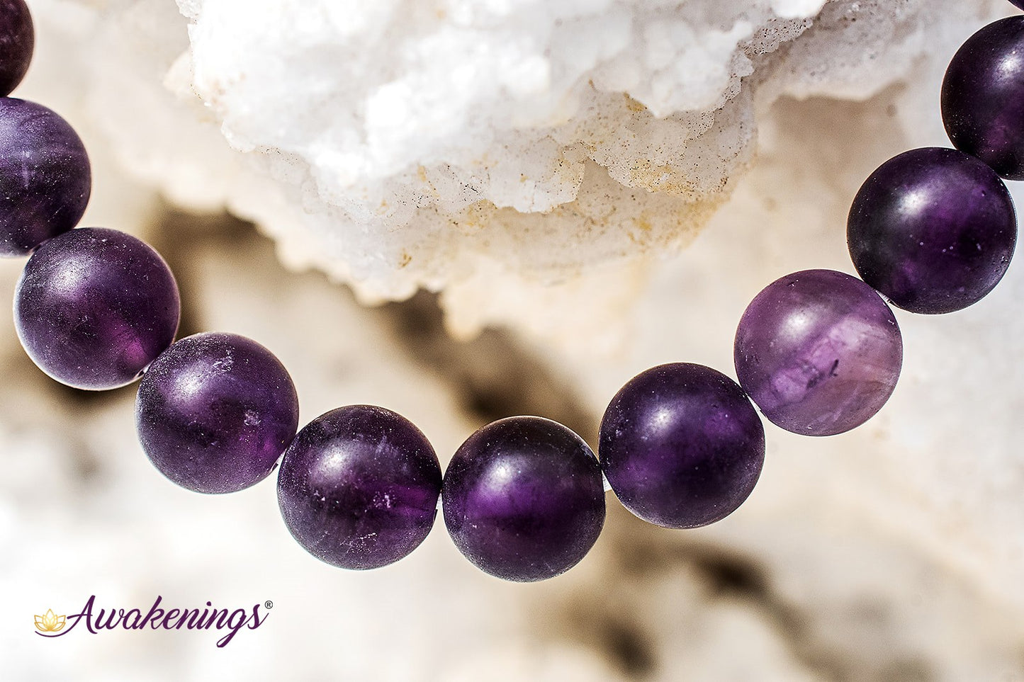 Matte Amethyst Bracelet - 8mm