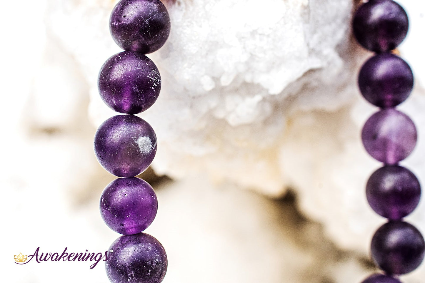 Matte Amethyst Bracelet - 8mm