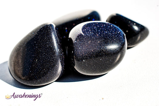 Blue Sandstone/Goldstone - Tumbled