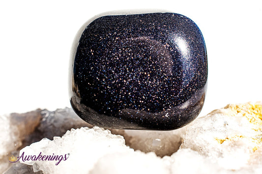 Blue Sandstone/Goldstone - Tumbled