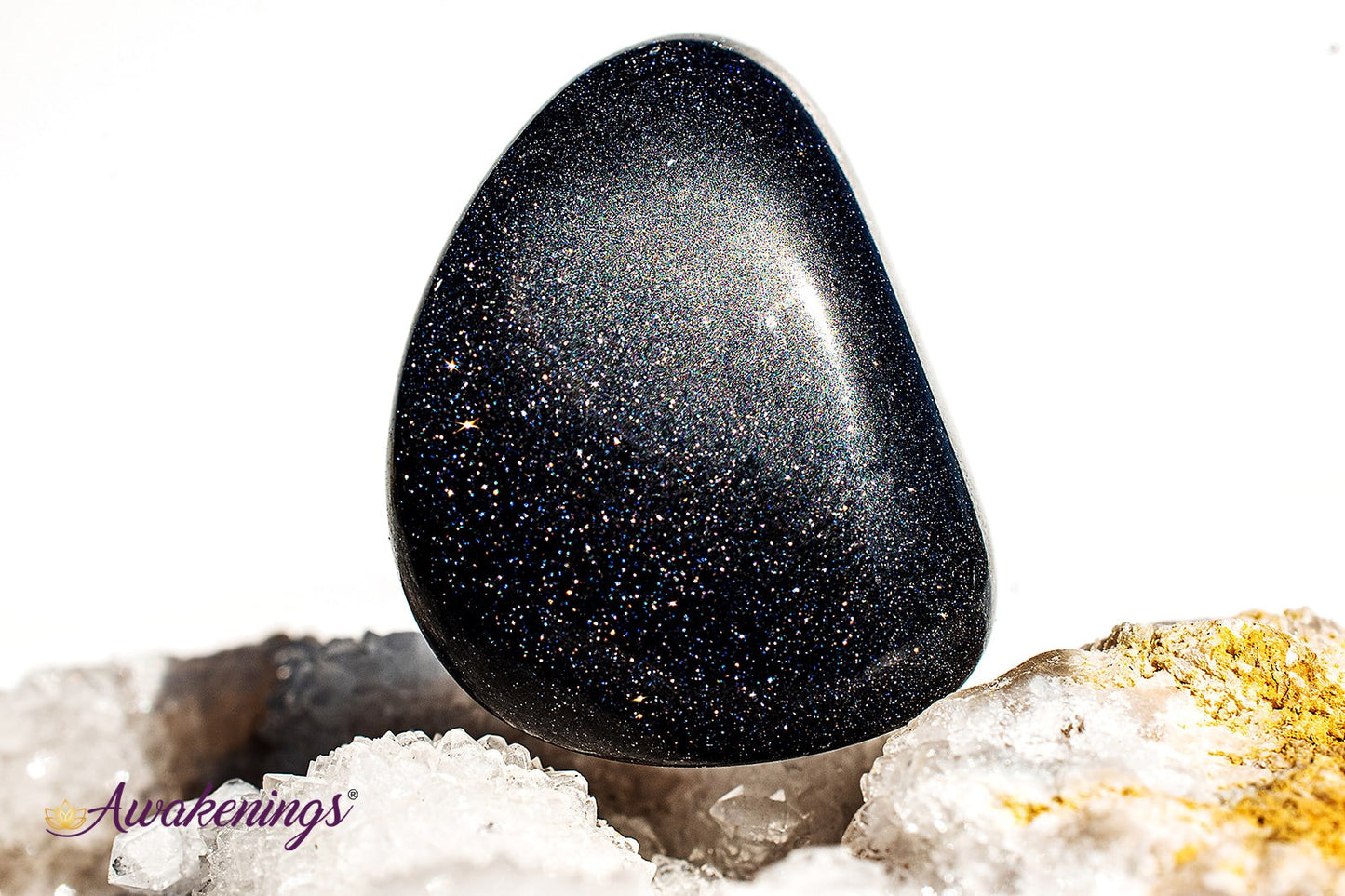 Blue Sandstone/Goldstone - Tumbled