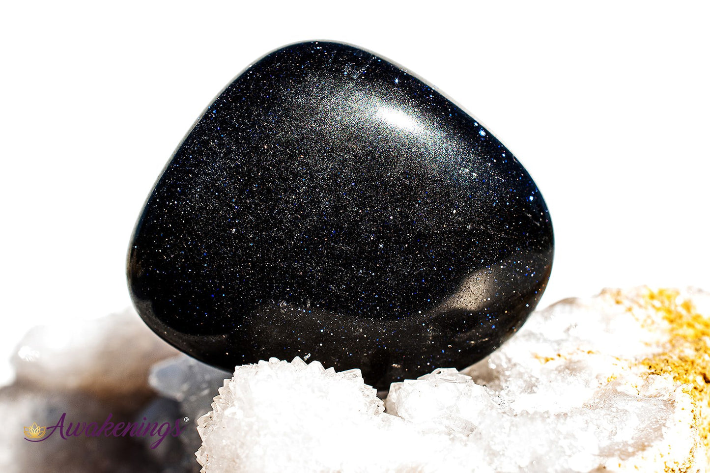 Blue Sandstone/Goldstone - Tumbled