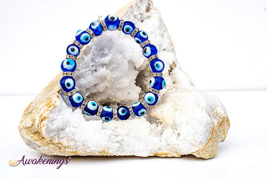 Dark Blue Evil Eye Bracelet