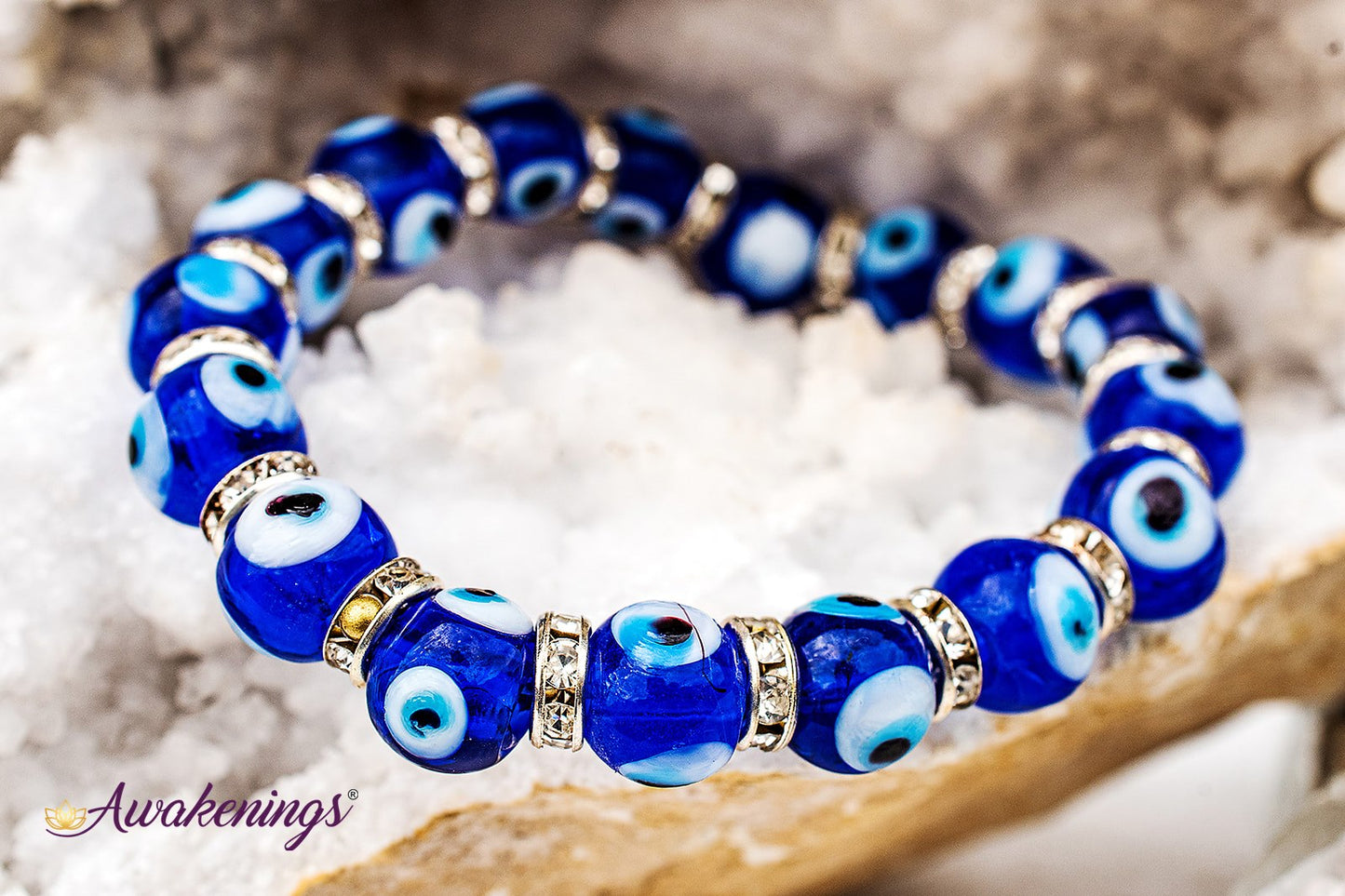 Dark Blue Evil Eye Bracelet