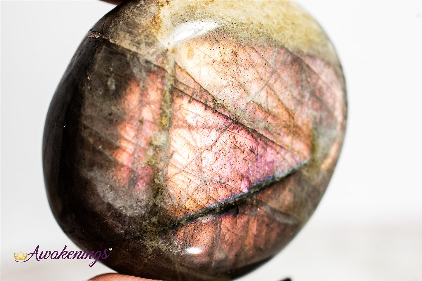 Purple Labradorite Palm/Pillow Stone-Small ( 2")