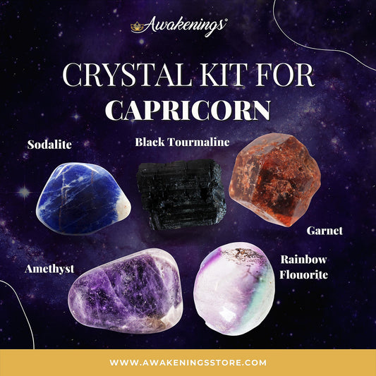 Capricorn Zodiac  Crystal Kit